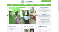 Desktop Screenshot of cobadental.com